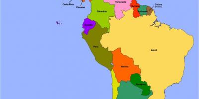 خريطة بليز أمريكا الجنوبية